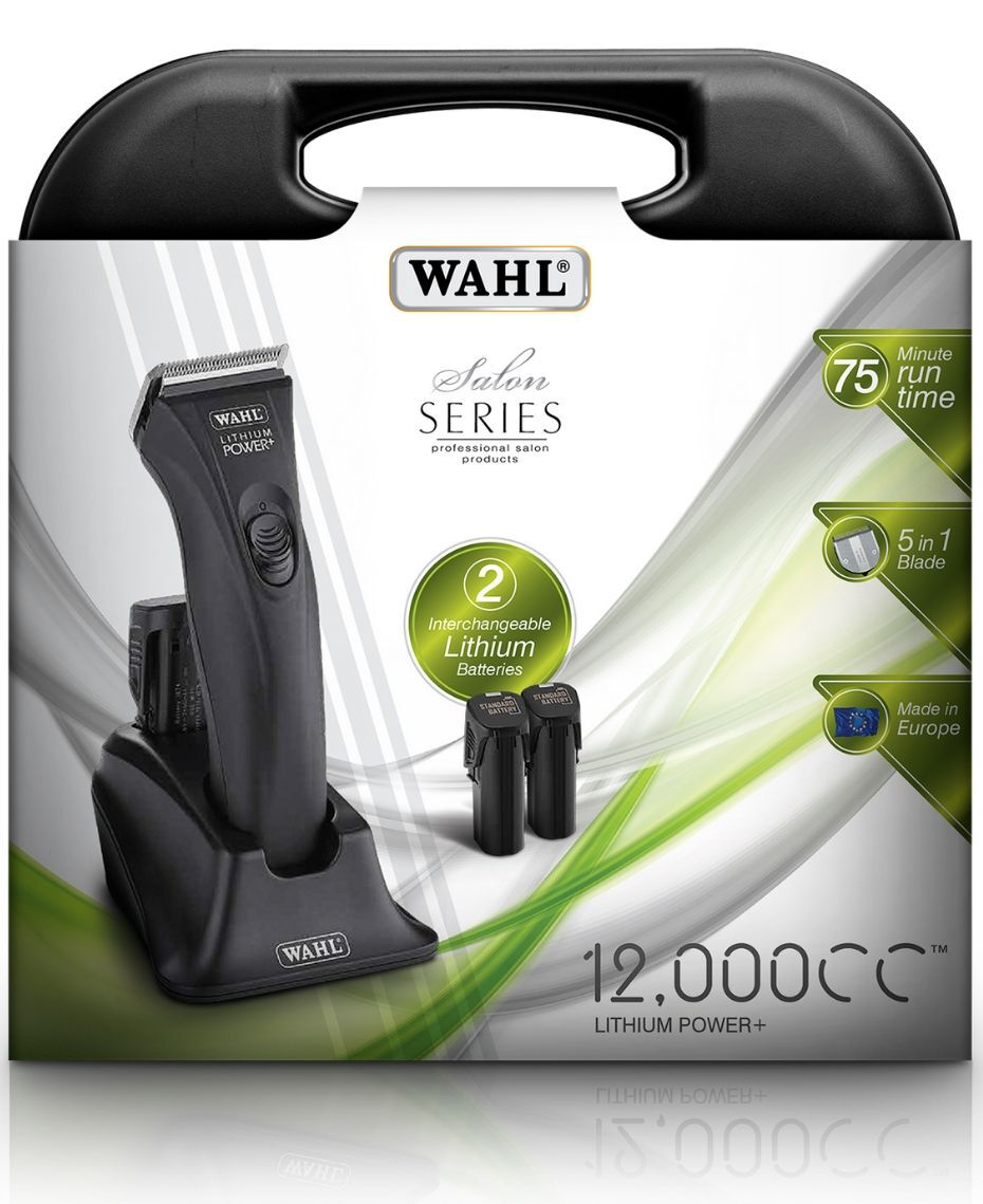 Wahl Lithium ion Clipper with Dual Battery Pack Shaver Shop